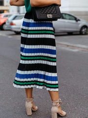 Fashion Loose Stripe Skirt