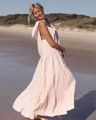 Fashion Loose Round neck Vest Maxi Dresses