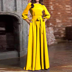Fashion Pure Lacing Round neck Long sleeve CiciCloth