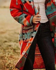 Fashion Casual Print Long sleeve Coats