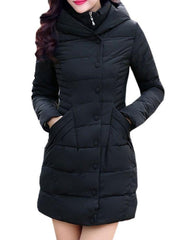 Comfortable Hooded With Pockets With Zips Overcoat