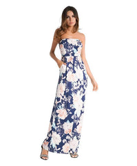 Sexy Print Vest Maxi Dresses