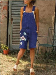 Fashion Casual Embroider Jeans Jumpsuits
