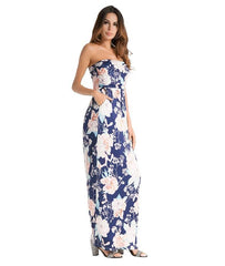 Sexy Print Vest Maxi Dresses