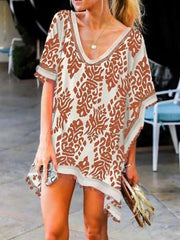 Loose V neck Short sleeve Overall