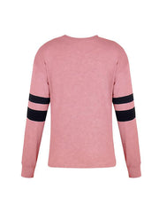 Stitching Round Collar Button Long Sleeve T-shirt Top