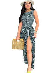 Fashion Print Plus Two-piece suit Dress