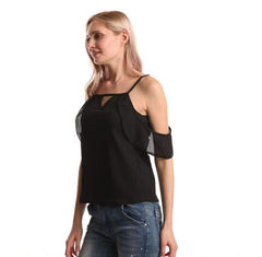 Fashion Pure Vest Off shoulder T-Shirts