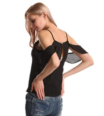 Fashion Pure Vest Off shoulder T-Shirts