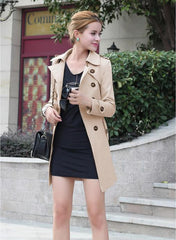 Women Fashion Lace Trench Coats