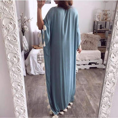 Fashion Casual V neck Long sleeve Macrame Maxi Dresses