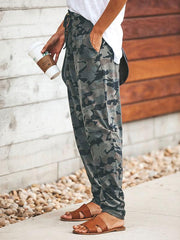Loose Meisai Woman Daily Camouflage Long Pants