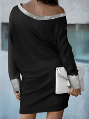 Sexy Solid Long Sleeves Sheath Above Knee Casual BodyconDresses