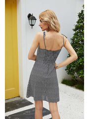 Fashion Print Vest Sleeveless Shift Dresses