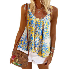 Fashion Print Round neck Vest T-Shirts