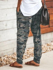 Loose Meisai Woman Daily Camouflage Long Pants