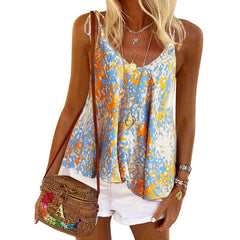 Fashion Print Round neck Vest T-Shirts
