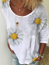 Casual Print Round neck Short sleeve T-Shirts