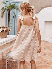 Casual Loose One shoulder Vest Shift Dresses