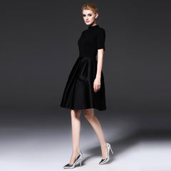New Fashion Plus LEyo Black Skater Evening Dresses