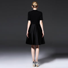 New Fashion Plus LEyo Black Skater Evening Dresses