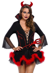Fashion Halloween High collar Demon suit