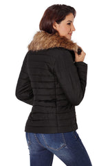 Women Fur collar Long sleeve Coats