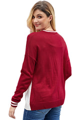 Christmas Gored Paillette Long sleeve Sweaters