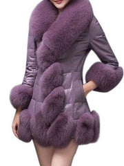 Women Faux Fur Chic Overcoat