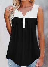 Fashion Casual Solid Split Joint V Neck Tops T-shirts(7 colors)