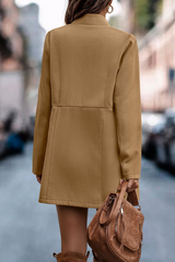 Casual Solid Patchwork Cardigan Collar Outerwear Coats(5 Colors)