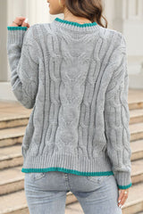 CiciCloth Casual Striped Patchwork O Neck Tops