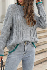 CiciCloth Casual Striped Patchwork O Neck Tops