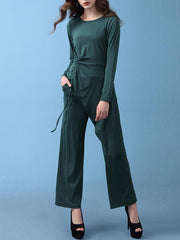 New Autumn Round Neck Three Colors Comfort Long Sleeve Long Suits