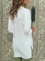 V-neck chiffon long sleeve Blouses