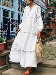 Fashion Pure Plus Lace Gored Maxi Dresses