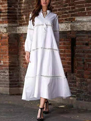 Fashion Pure Plus Lace Gored Maxi Dresses