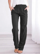 Cotton And Linen Casual Trousers