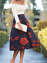 Woman Print Flory Customized Material Date Skirts