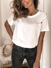 Love Printed short sleeve T-shirts