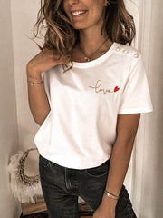 Love Printed short sleeve T-shirts