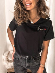 Love Printed short sleeve T-shirts
