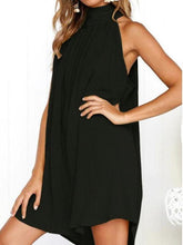 Crew Neck Plain Sleeveless Casual Dresses