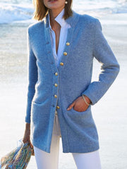Casual Cotton-Blend Long Sleeve Outerwear Coats for women