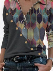 Vintage Zipper Special Long Sleeve Sweatshirts