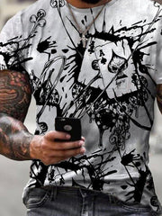 Men's personality printed T-shirt