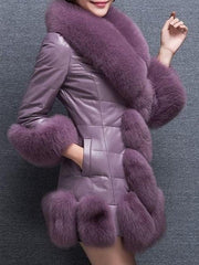 Women Faux Fur Chic Overcoat