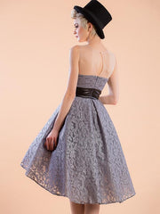 Split-joint Veil A-line Mini Evening Dress