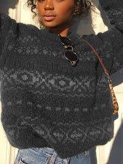 Casual Knitted Vintage Sweater