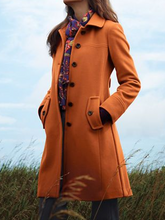 Cotton-Blend Casual Solid Outerwear